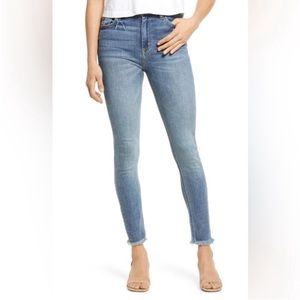 $100 Hidden Taylor High Rise Skinny Fray Hem Ankle Jeans Size 26 NWT